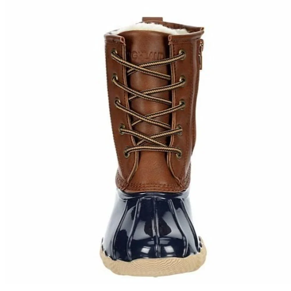 New HIGHLAND‎ CREEK GIRLS ALEX RAIN BOOT - BROWN Size 5